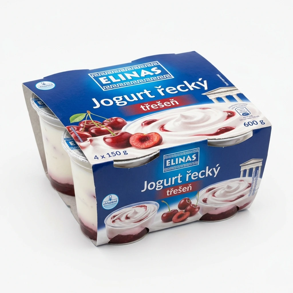 ELINAS Jogurt řecký třešeň chlaz. 4 x 150 g