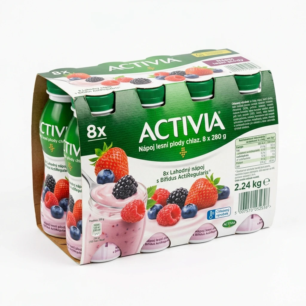 ACTIVIA Nápoj lesní plody chlaz. 8 x 280 g