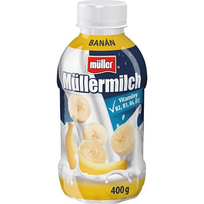 Müllermilch mléčný nápoj s banánovou příchutí chlaz. 400 g