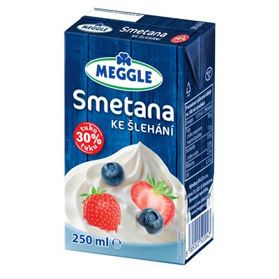 MEGGLE Smetana na šlehání 30 % 250 ml
