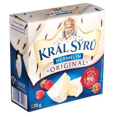 KRÁL SÝRŮ Hermelín přírodní chlaz. 10 x 120 g