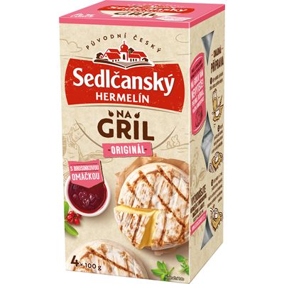 Sedlčanský Hermelín na gril Brusinky chlaz. 4 x 100 g
