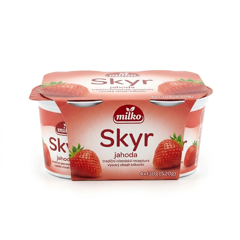 milko Skyr jahoda chlaz. 4 x 130 g