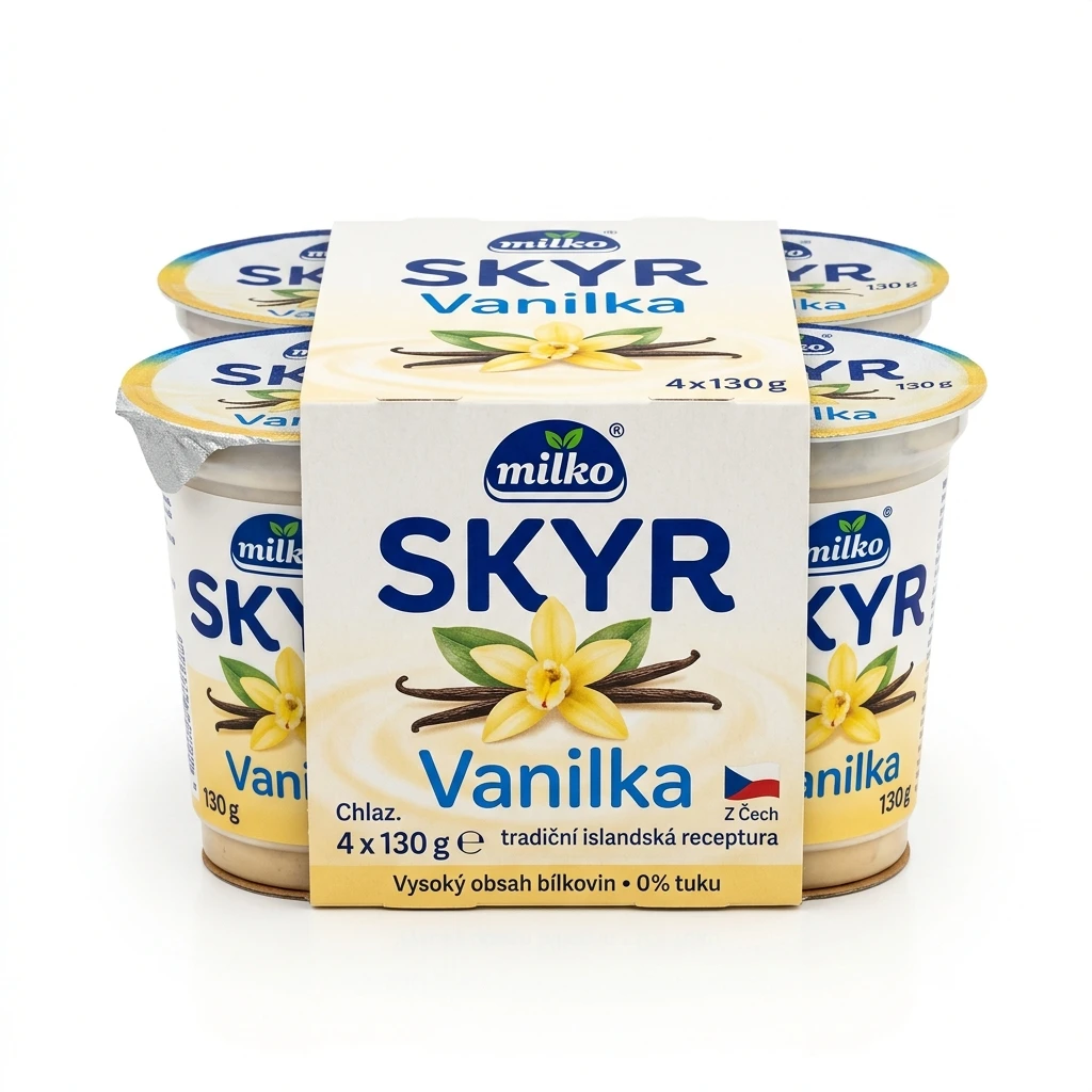 milko Skyr Vanilka chlaz. 4 x 130 g