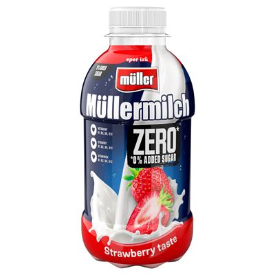 Müllermilch Zero mléčný nápoj MIX (jahoda banán) chlaz. 400 g