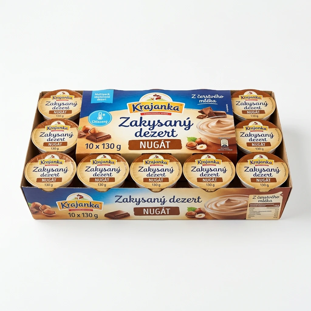 Krajanka Zakysaný dezert nugát chlaz. 10 x 130 g