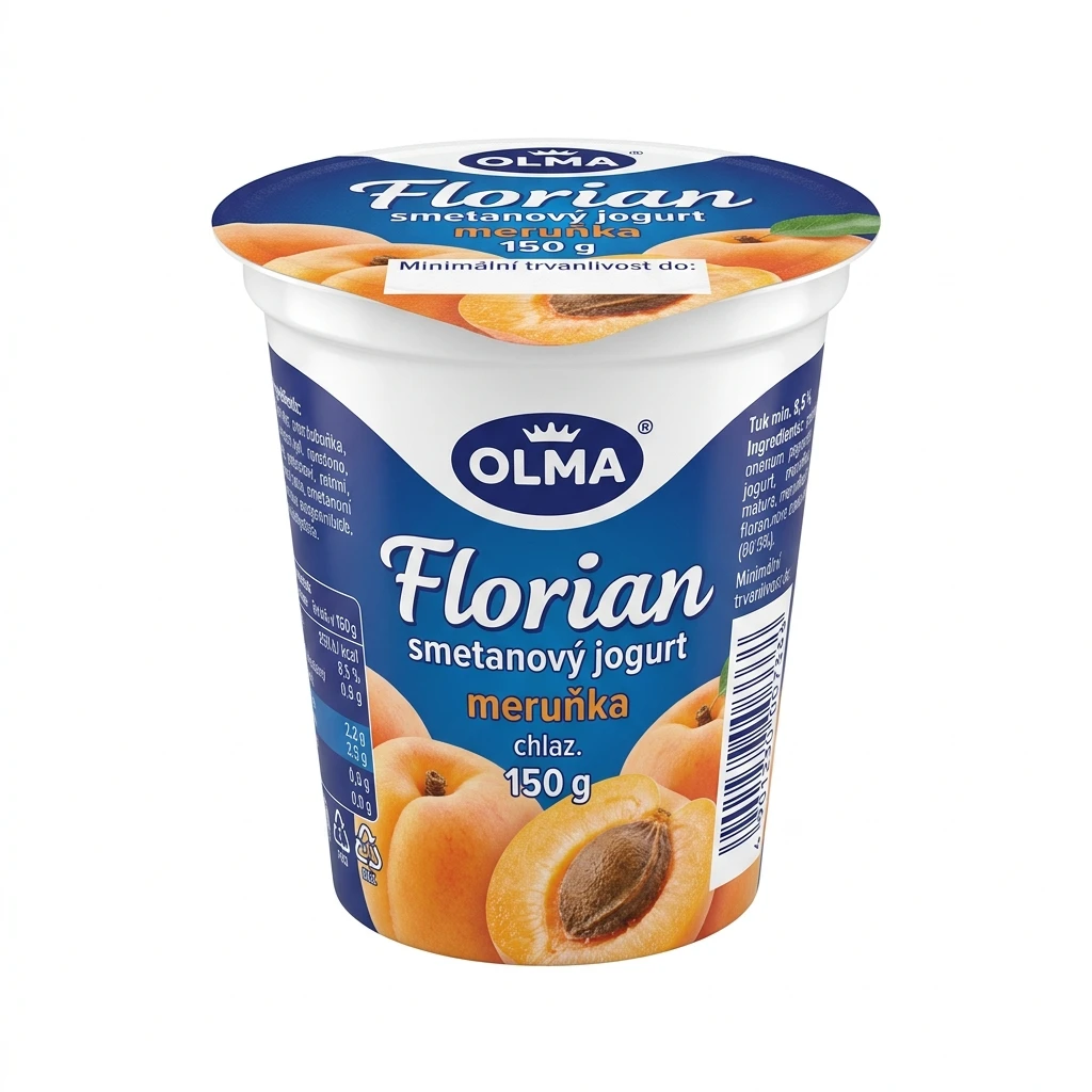 OLMA Florian jogurt smetanový meruňka chlaz. 20 x 150 g