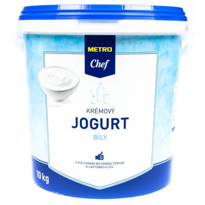 METRO Chef Jogurt bílý krémový 4 % tuku chlaz. 10 kg