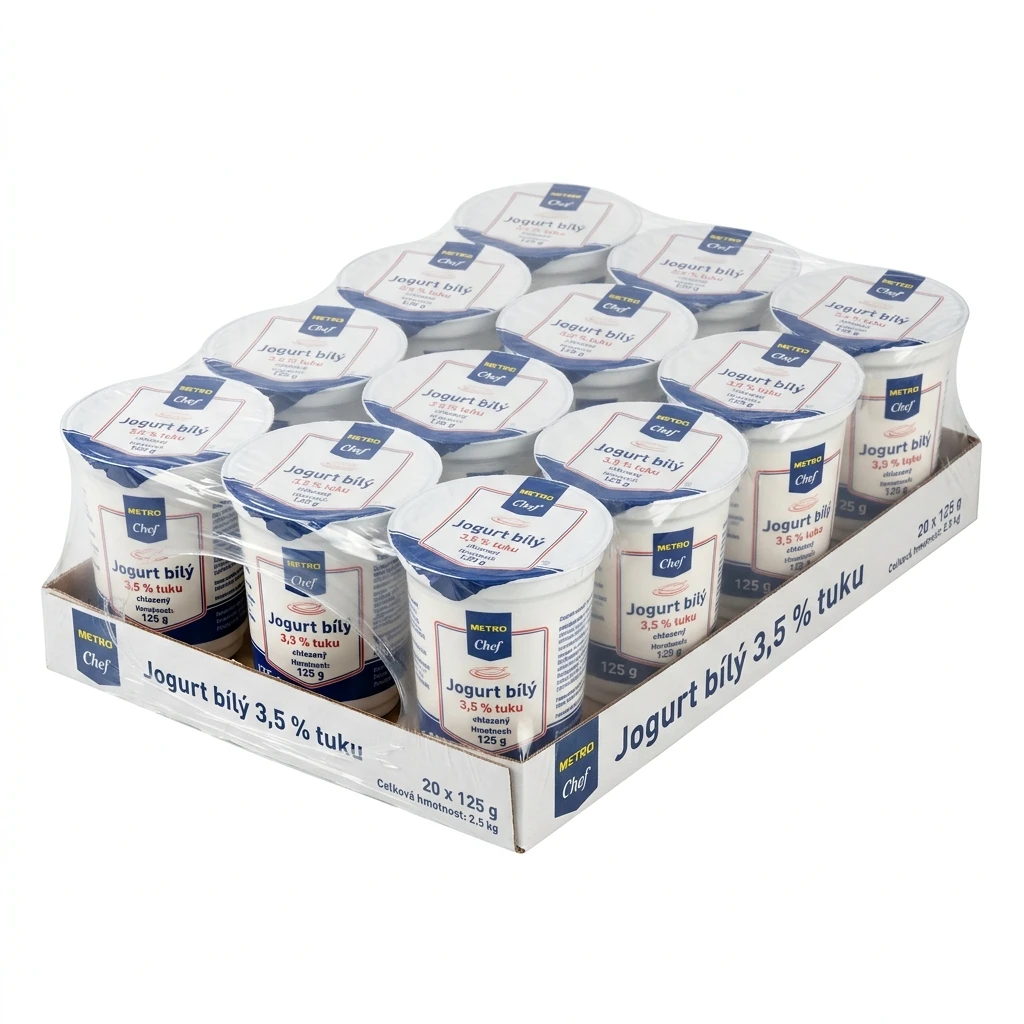 METRO Chef Jogurt bílý 3,5 % tuku chlaz. 20 x 125 g