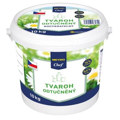 METRO Chef Tvaroh odtučněný min. 16% chlaz. 10 kg kbelík