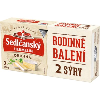 Sedlčanský Hermelín sýr duo chlaz. 200 g (2 x 100 g)