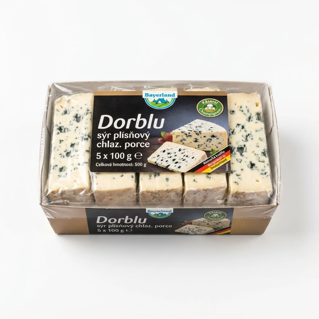 Dorblu sýr plísňový chlaz. porce 5 x 100 g