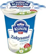 MLÉKÁRNA KUNÍN Smetana zakysaná 15 % chlaz. 375 g