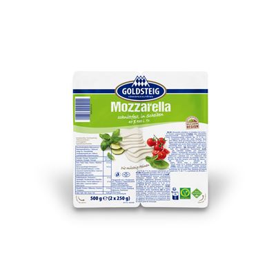 GOLDSTEIG Mozzarella plátky chlaz. 2 x 250 g