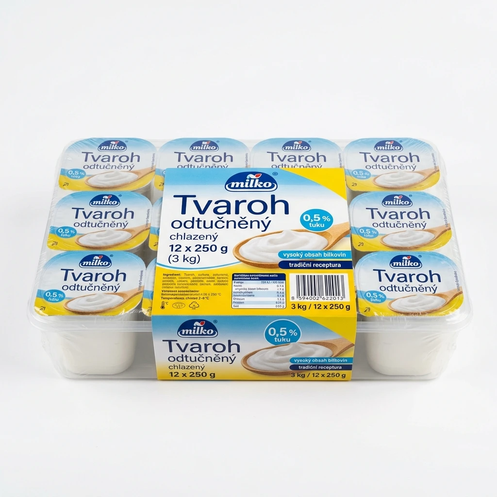 milko Tvaroh odtučněný chlaz. 12 x 250 g