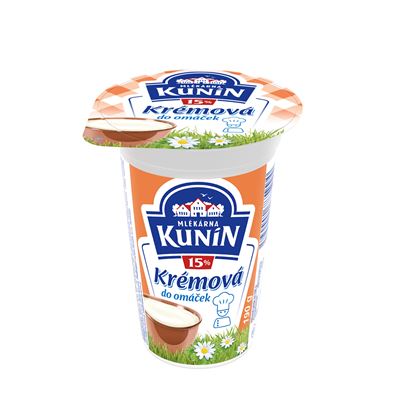 MLÉKÁRNA KUNÍN Krémová do omáček 15 % 200 g