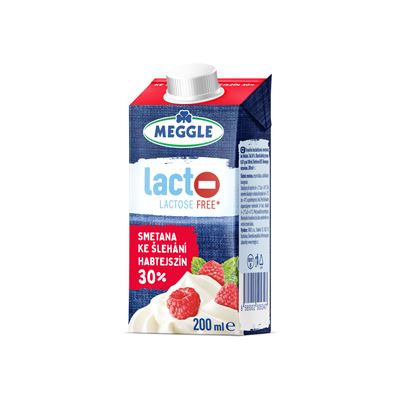 MEGGLE Smetana bezlaktózová 30% chlaz. 200 ml