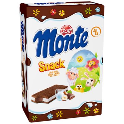 Zott Monte Snack mléčný řez chlaz. 4 x 29 g