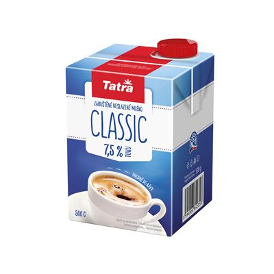 Tatra Classic Mléko zahuštěné neslazené 7,5 % tuku chlaz. 500 g