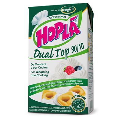 TREVALLI Hoplá Krém rostlinný se smetanou 35% chlaz. 1 l