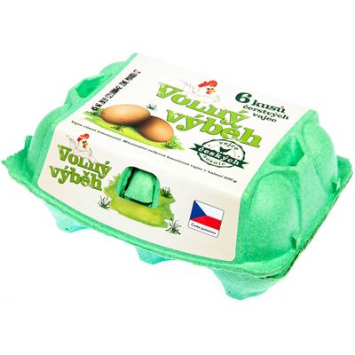 SCHUBERT Vejce z volného výběhu CZ chlaz. 6 ks