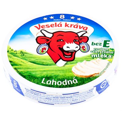 Veselá kráva Natur sýr tavený chlaz. 36 x 120 g