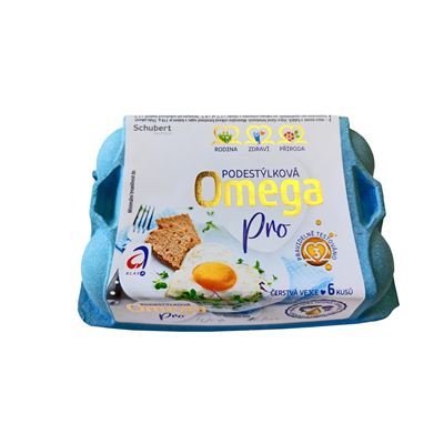 SCHUBERT Omega pro Vejce podestýlková vel. "M" čerstvá 6 ks