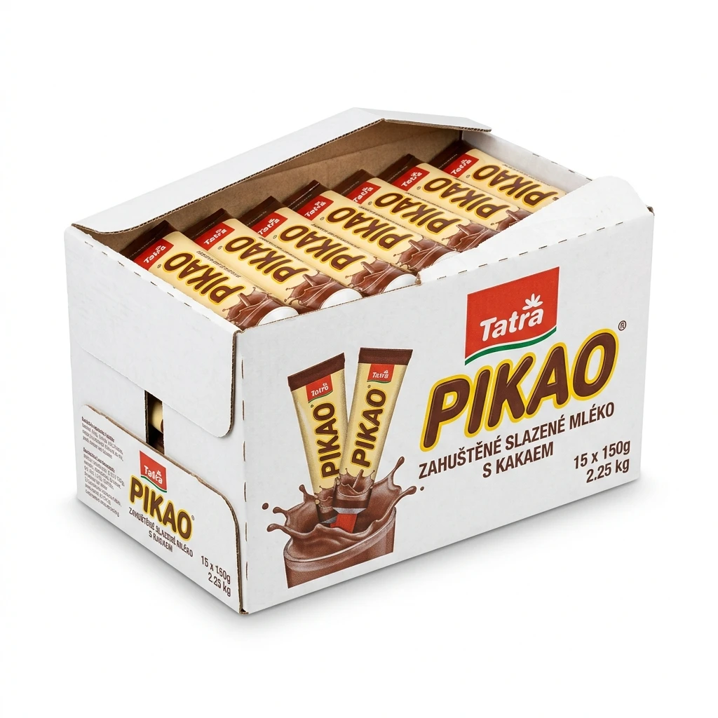 Tatra Pikao Zahuštěné slazené mléko s kakaem 15 x 150 g