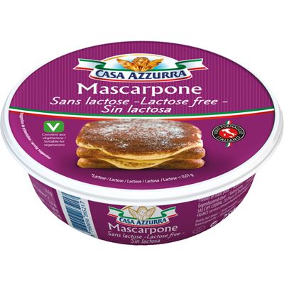 CASA AZZURRA Mascarpone bez laktózy chlaz. 250 g