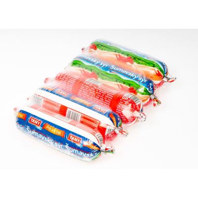 TANY Šumavský tavený sýr pikantní - střívko chlaz. 90 g