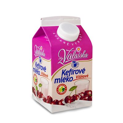 MLÉKÁRNA VALAŠSKÉ MEZIŘÍČÍ Mléko kefírové višeň chlaz. 450 g