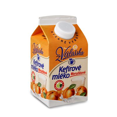MLÉKÁRNA VALAŠSKÉ MEZIŘÍČÍ Mléko kefírové meruňka chlaz. 450 g
