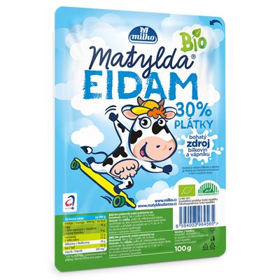 milko Matylda Eidam BIO 30 % plátky chlaz. 100 g