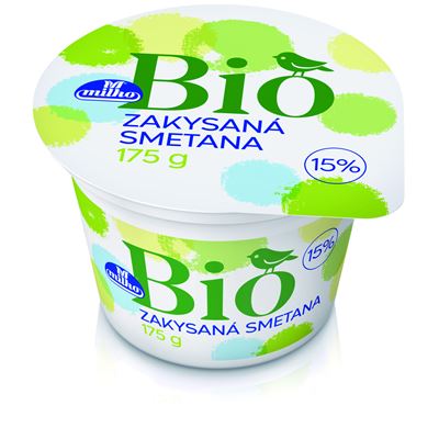 milko Smetana zakysaná BIO 15 % chlaz. 175 g