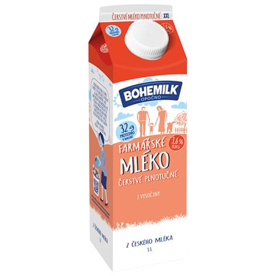 BOHEMILK Farmář. ml éko 3,5% 1L