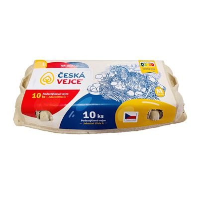 Vejce z podestýlky vel. "M" čerstvé 10 ks
