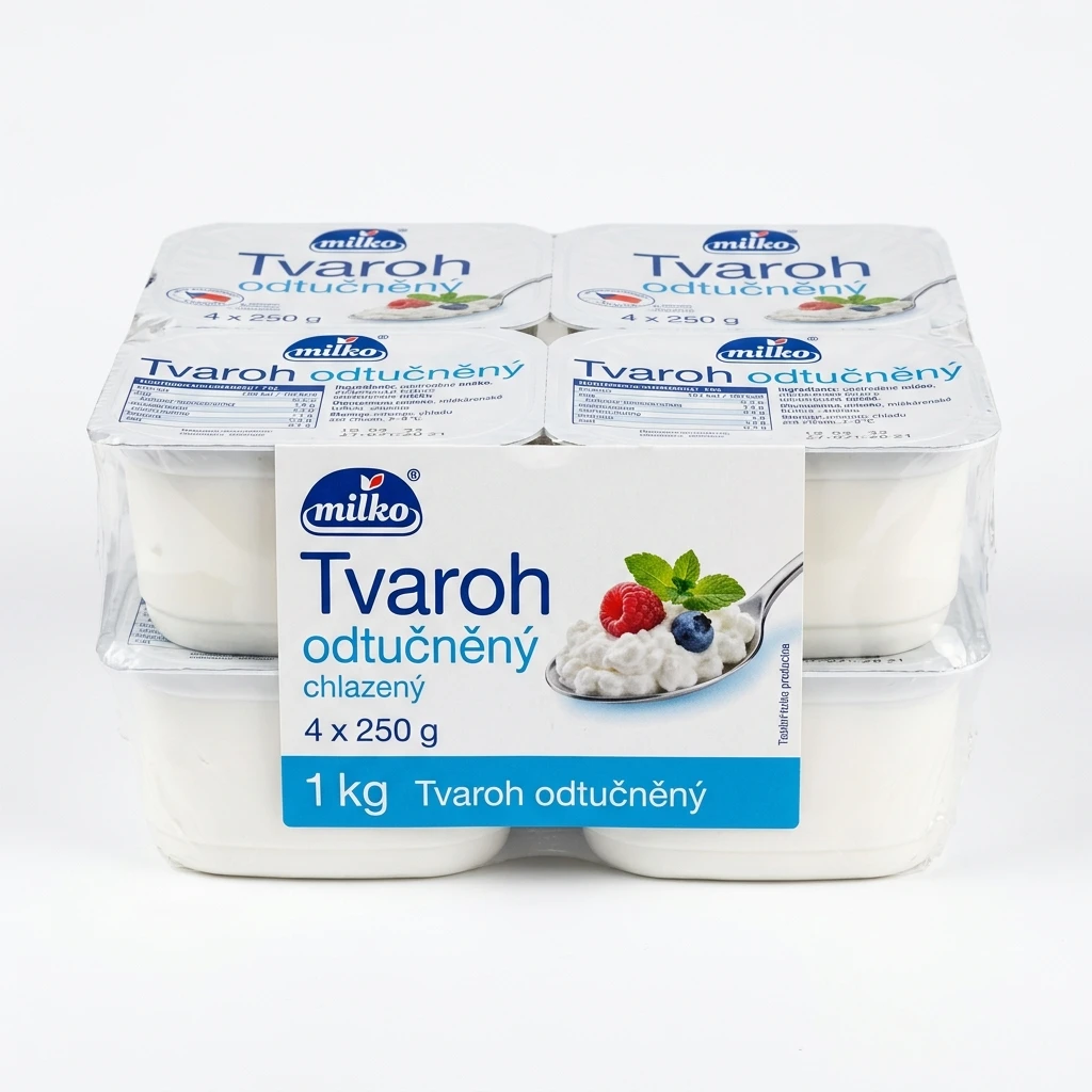 milko Tvaroh odtučněný chlaz. 4 x 250 g