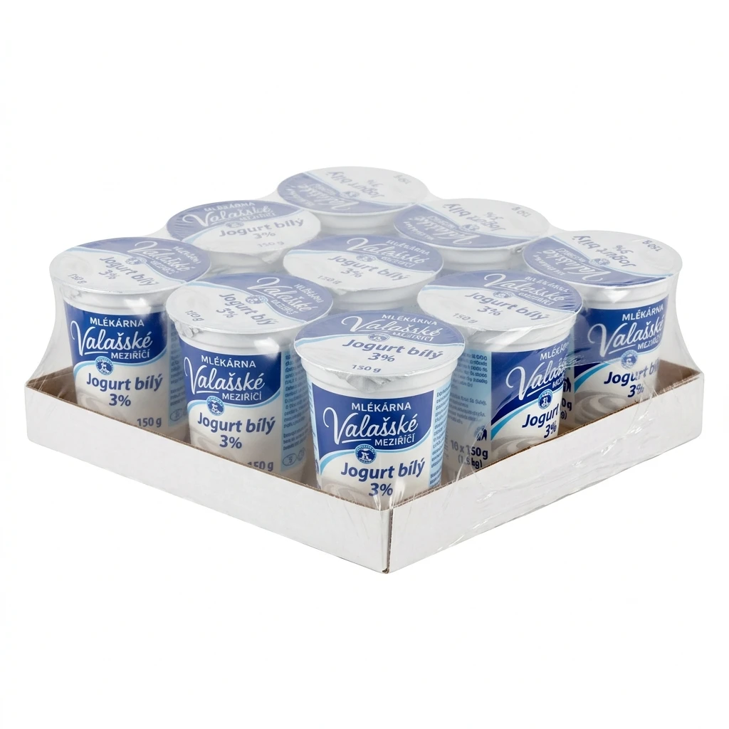 MLÉKÁRNA VALAŠSKÉ MEZIŘÍČÍ Jogurt bílý 3% chlaz. 10 x 150 g