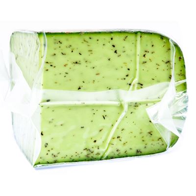 VAT 33 Gouda green pesto sýr výkroj chlaz. váž. cca 1,1 kg