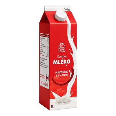 Fine Life Mléko čerstvé 3,5 % chlaz. 1 l