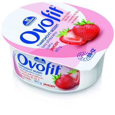 Milko Ovofit jahoda chlaz. 8 x 140 g