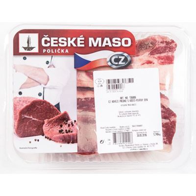 Hovězí přední s.k. býk - plátky CZ chlaz. váž. cca 1,2 kg