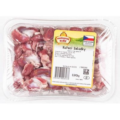 Kuřecí žaludky chlaz. váž. cca 500 g