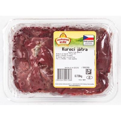 Kuřecí játra chlaz. váž. cca 600 g