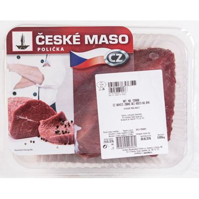 Hovězí zadní bez kosti k.ú. býk chlaz. váž. cca 1,5 kg