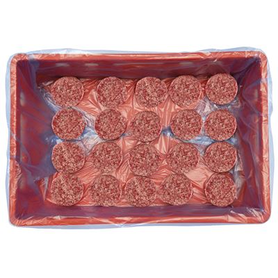 Hovězí burger pepř a sůl volně ložený 11 cm chlaz. 20 x 150 g vlastní výroba