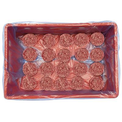 Hovězí burger pepř a sůl volně ložený 3 mm chlaz. 20 x 180 g vlastní výroba