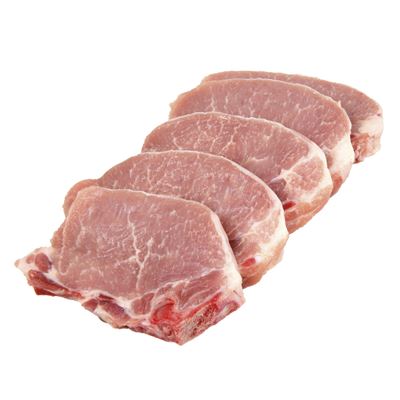 Vepřová kotleta s kostí plátky chlaz. 10 x 180 g vlastní výroba