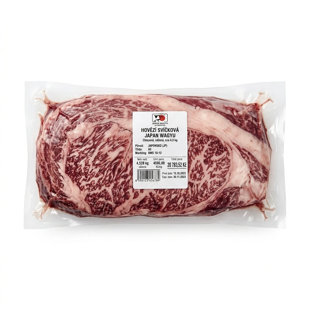 Hovězí svíčková Japan Wagyu chlaz. váž. cca 4,5 kg