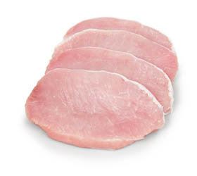 Vepřová pečeně bez kosti bez řetízku plátky chlaz. váž. 50 x 170 g vlastní výroba